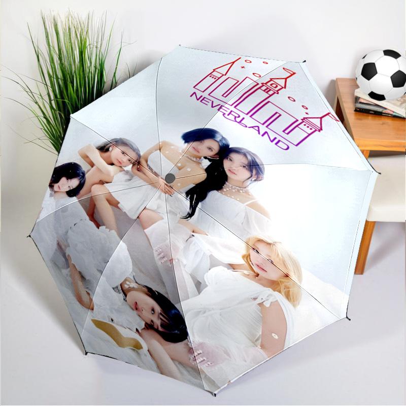 Kpop Idle Colorful Dreams Umbrella 8-Frame for Travel, Camping, Casual Lightweight Portable Umbrella, Essential for Every Family Holidays Gift