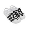 adidas Adilette Clog 2.0 White Black Laces Unisex Sneakers Cloud-White Core-Black Gold-Metallic JR4027