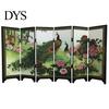Holz 6-Panel Pfau Bildschirm Raumteiler Faltbare Partition Geschenk Desktop Decor