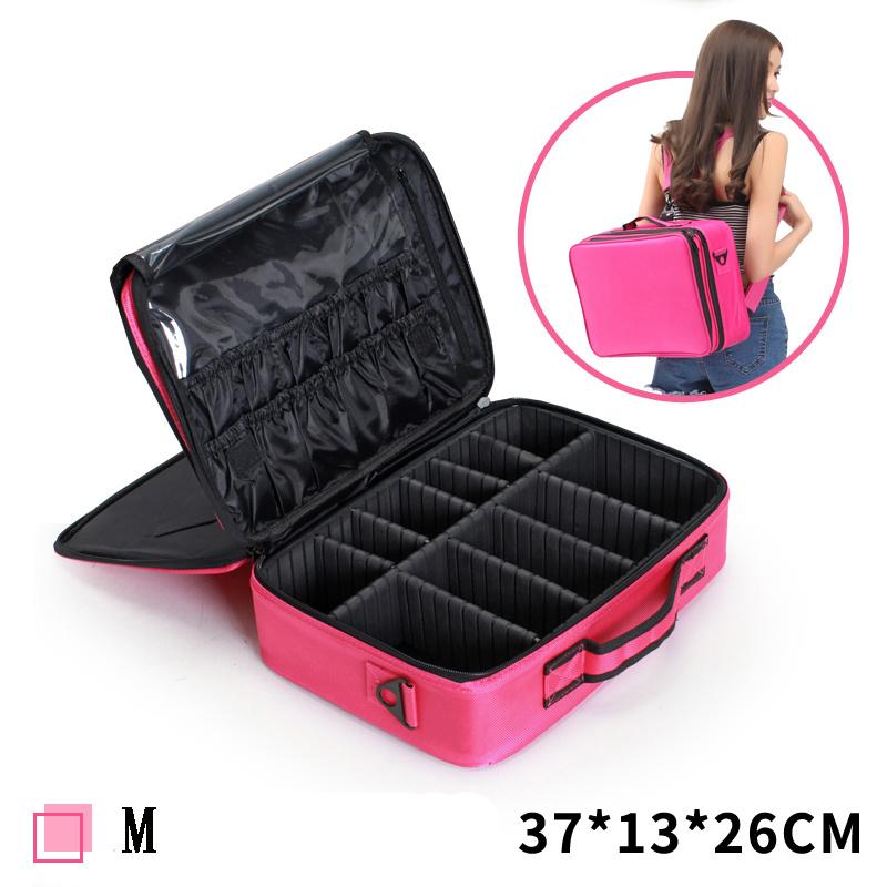 

Portable Large Capacity Makeup Organizer Multipurpose Professional Makeup Case Bag Cheap New Korean 3 Layers Storage Box