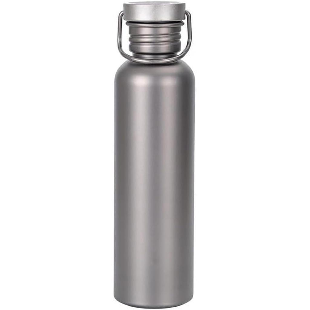 Pure Titanium Bottle Direct Drinking Water 500ml 600ml 750ml Outdoor Climbing Bicycle Sports Ultra-lightweightrust-resistant Wide Mouth