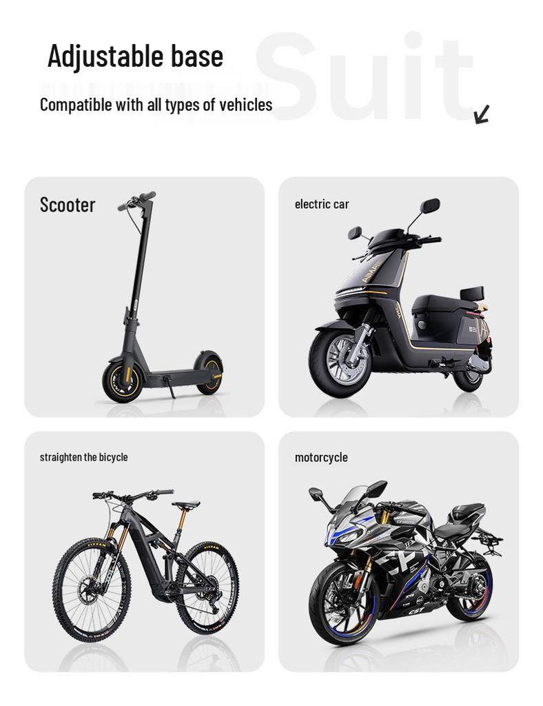 Anti-Shake Phone Holder for Mountain, Electric, and Road Bike Handlebars