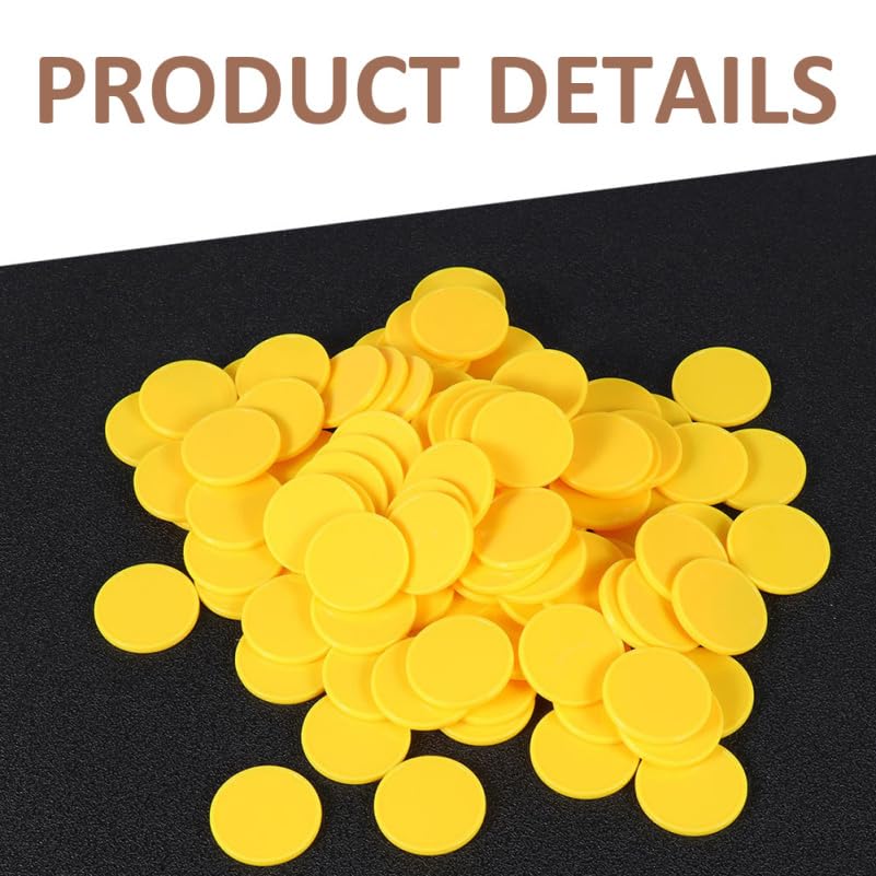 TOYANDONA Counting Chips, Set of 400, 4 Colors, Plastic Marbles, Math Learning, Coins, Counters, Rewards, Tokens, Medals, Numbers, Counting,