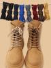 Round Laces for Sneakers Boots Shoelaces Solid Classic Casual Sports Outdoor Hiking Mountaineering Shoelace Lace 14Colors