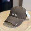 Letter Embroidered Baseball Cap Children's Spring New Versatile Soft Top Cap Wide Brim Fashion Show Small Face