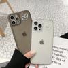 Simple Couple IPhone16 Apple Mobile Phone Shell 16Pro Max Transparent 13 Suitable for 8plus Side XS Soft Shell