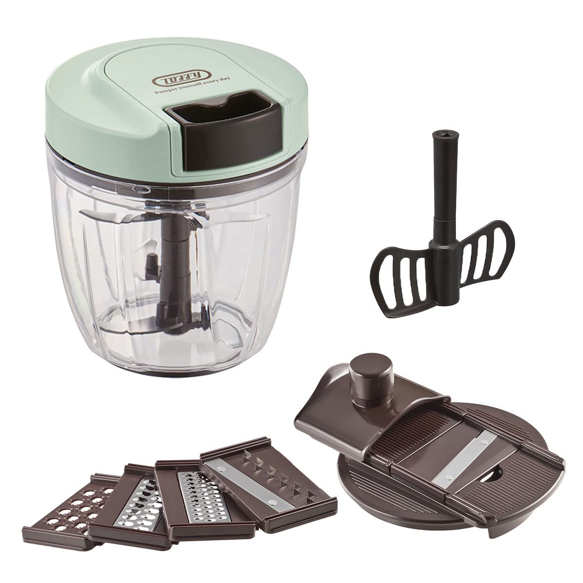 

Bon Furniture power Manual food food pale aqua [No required] processor, chopper, cutter, slicer,
