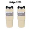 890ml High Quality Double Wall Cups 890ML Stainless Steel Portable Coffee Mug For Car With Lids Tumbler With Handle And Straw