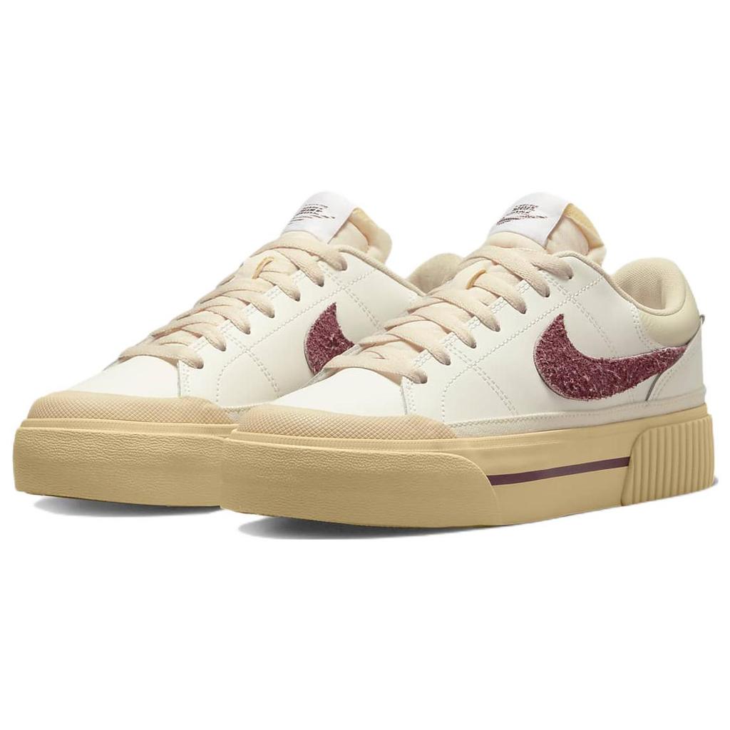 New Nike Court Legacy Lift 'Sail Dark Beetroot' Women's DZ4766-133