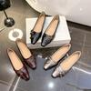 Fashion Pointed Toe Shoes Shallow Mouth Black Flats Low Heels  Female Footwear 2025 Fashion Casual Sneaker On Heels Nurse Dress