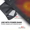 Heated Seat Cushion Mat Portable Heating Backrest Cushion Thickened 3 Adjustable Temperature for Winter Outdoor Stadium Fishing