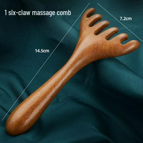 Luxus Sandelholz Kopfhaut Massagekamm: Pflegendes Haar- & Verstopfungsentfernungswerkzeug