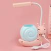 Cartoon LED Desk Lamp Gentle Brightness Rechargeable Eye Caring Study Lamp Night Light for Kids Bedroom