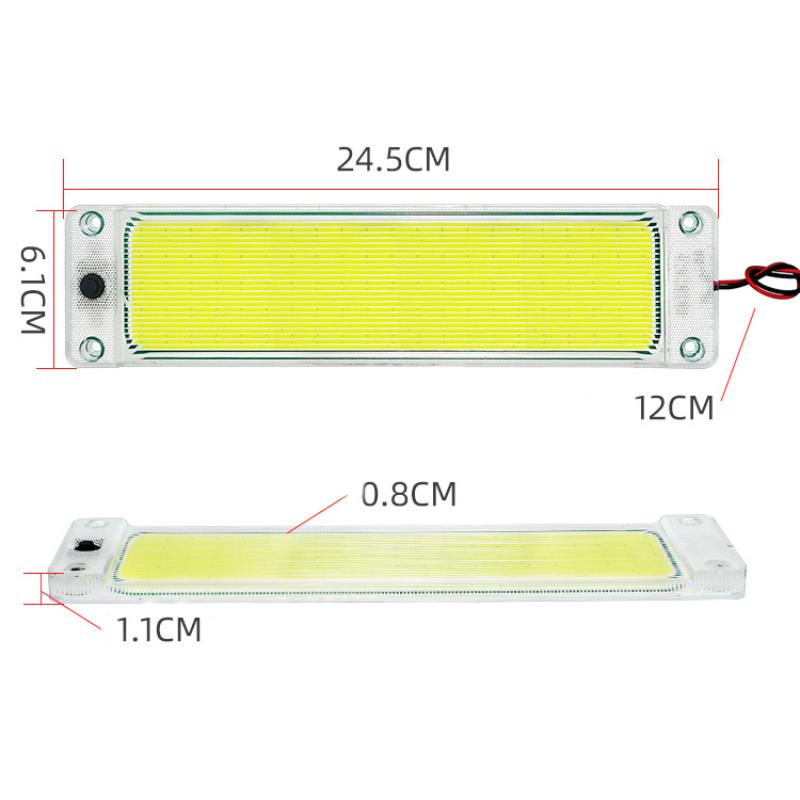 12-24VCOB Compartment Lamp Panel Waterproof Caravan Motor Auto COB Panel LED Interior Light Bar Others Car Light Accessories