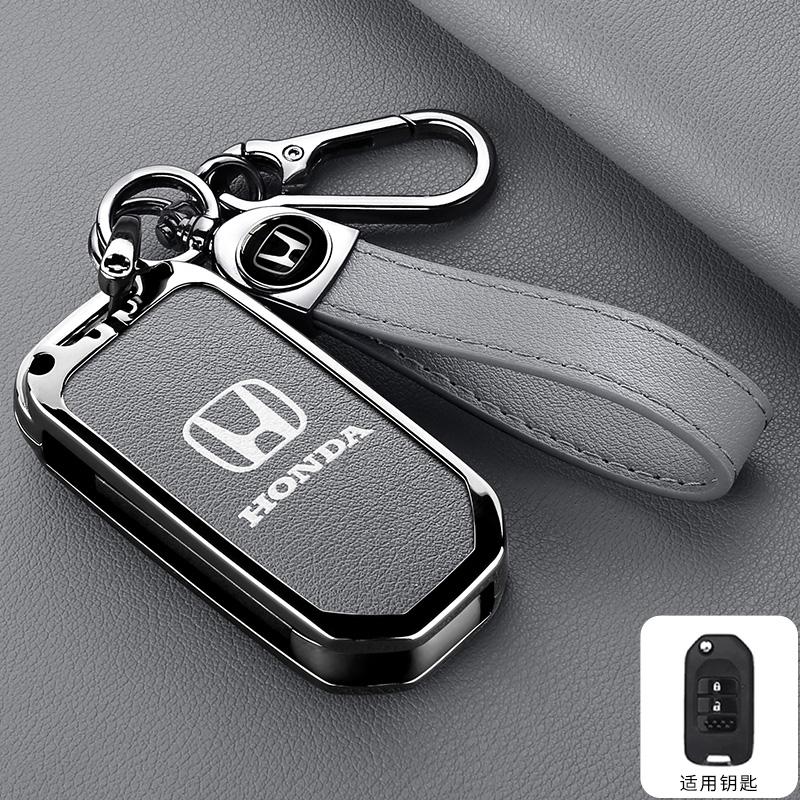 Zinc Alloy Car Flip Smart Key Case Cover Protection Shell For Honda Civic 4d 9th Gen 10 Accord XRV Life Jazz Crv Fit CR-V Crider