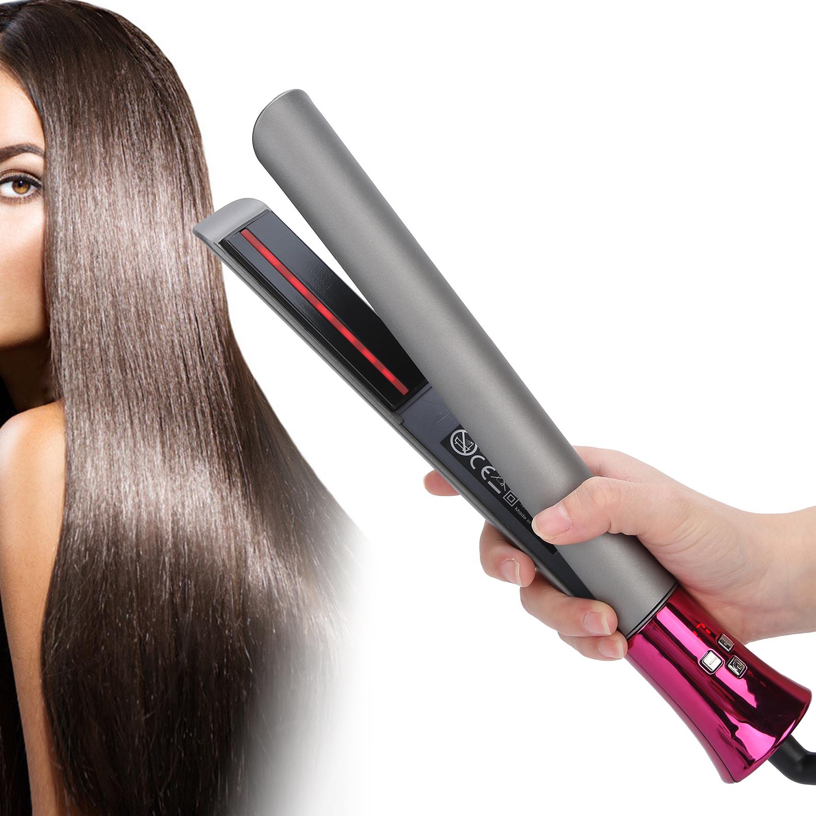 Многофункциональный плоский утюжок для укладки волос Керамическая пластина щипцы — фото 9