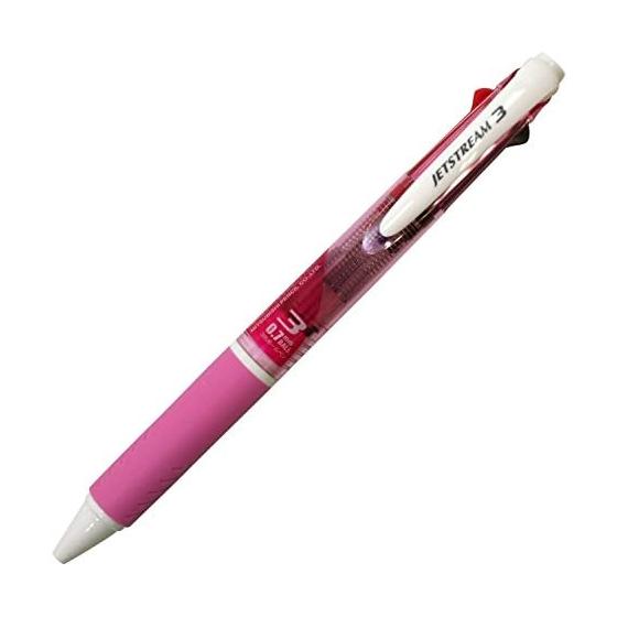 Трехцветная шариковая ручка Mitsubishi Pencil Jetstream 0,7 Розовый Легко пишет SXE3400071P13
