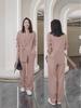 Southeast Asia Women's Plus Size Wide-Leg Pants Two-Piece Set - Spring/Autumn Fashion