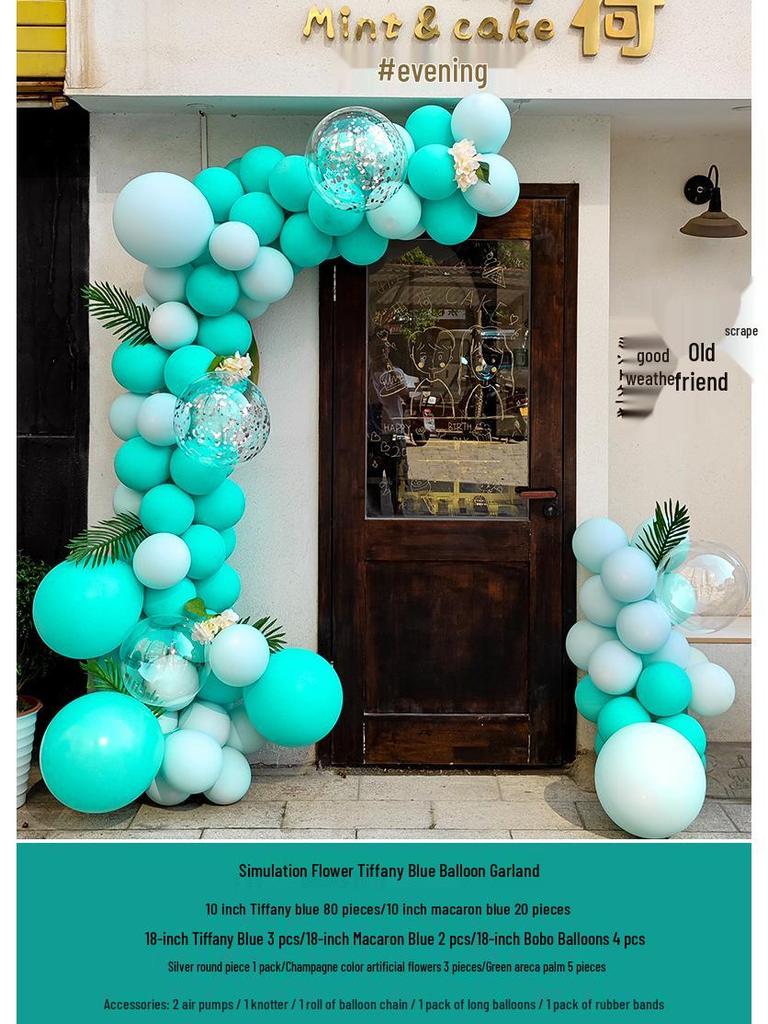 Graduation & Event Balloon Arch Decoration for Yoga Studio or Storefront Background