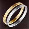 Huizi Muster Titanstahl Damenarmband, Nicht verblassender Edelstahl, Europäischer & Amerikanischer Schmuck, Armband