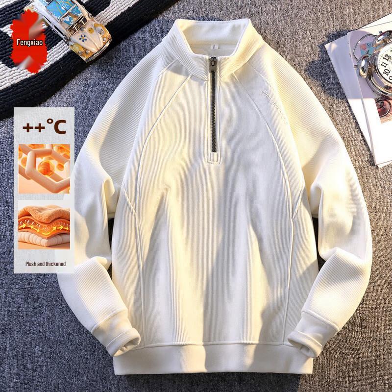 Men's Thickened Fleece Pullover Sweatshirt