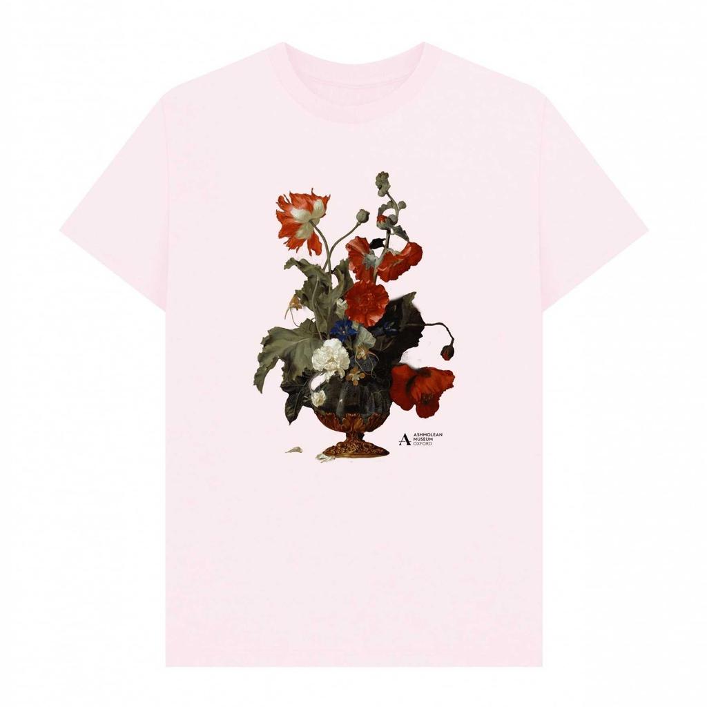 Ashmolean Museum Unisex Adult A Vase Of Flowers T-Shirt