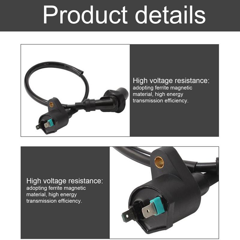 Universal 12V Motorcycle High Voltage Package Beach Ignition Coil Racing Ignition Coil Motorcycle Replacement Accessories