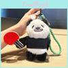 Panda Keyring Plush With Table Tennis Series For Bags And Keys Decoration