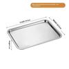 Lightweight Stainless Steel Snack Plate Reusable Food Safe Portable Dish for Travel Camping Picnic BBQ Home Meals