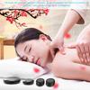 16Pcs/Box Hot Spa Black Basalt Circle Oval Shape Stone Essential Oil Volcanic Massage