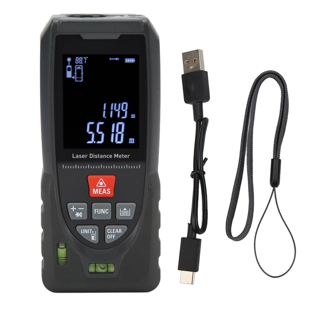Laser Distance Measure Battery Powered Handheld Tape Digital Laser Measurement Tool for Indoor Decoration Construction