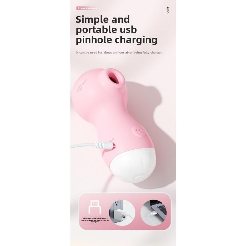Seahorse Baby Sucking Vibration Masturbation Wand Vibrator Massage Stick Lovely Shape Female Intimate Toys Adult Products