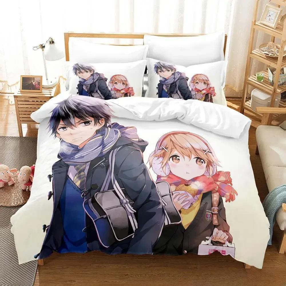 3D Print Anime Masamune-kun No Revenge Bedding Set Single Twin Full Queen King Size Bed Set Adult Kid Bedroom Duvet Cover Sets