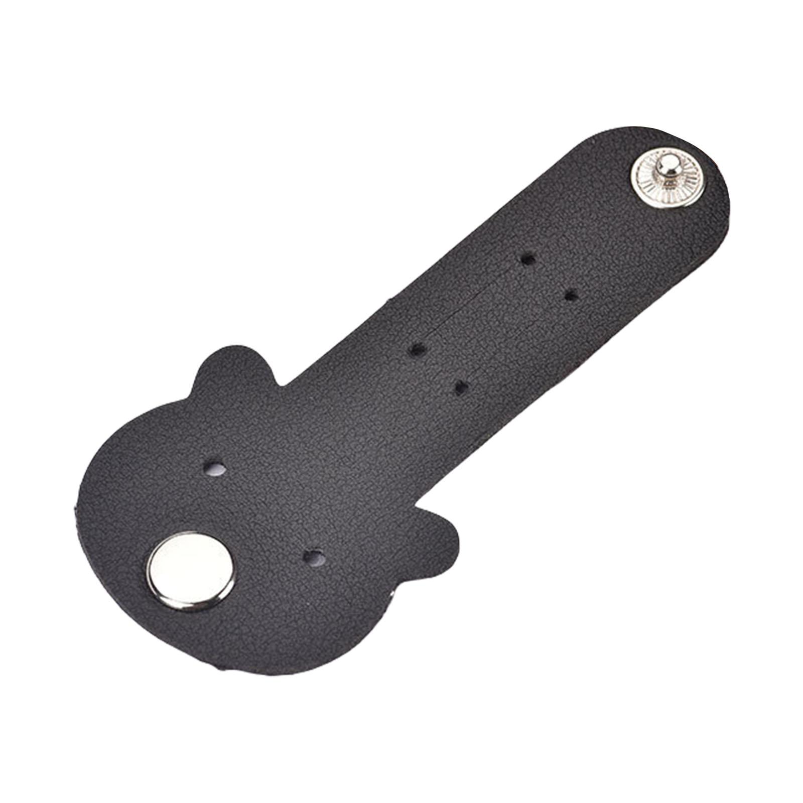 

Милый дизайн медведя, держатель-зажим для шнура из искусственной кожи, органайзер для кабелей для хранения в путешествиях, с несколькими вариантами цвета чёрный