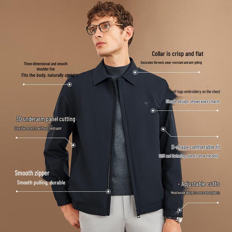 Qipilang Men's Autumn Business Casual Jacket