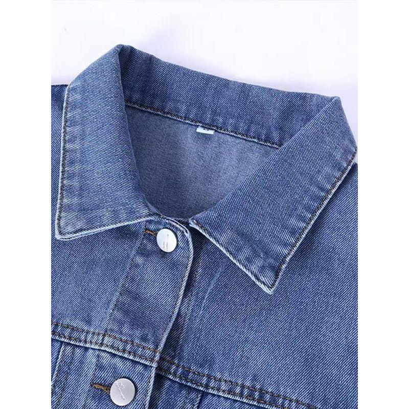Fashionable Versatile Embroidered Washed Denim Vest for Women, New Spring/Summer Style, Loose Sleeveless Jacket, Casual Thin Outerwear