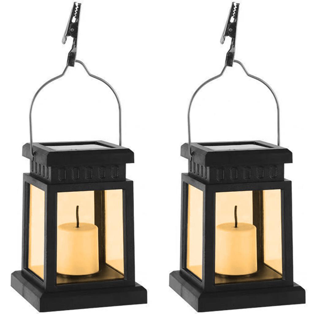 Solar Palace Lantern Garden Lamp Waterproof Solar LED Candle Light With Hooks for Outdoor Camping Lantern Lawn Decor 1/4Pcs