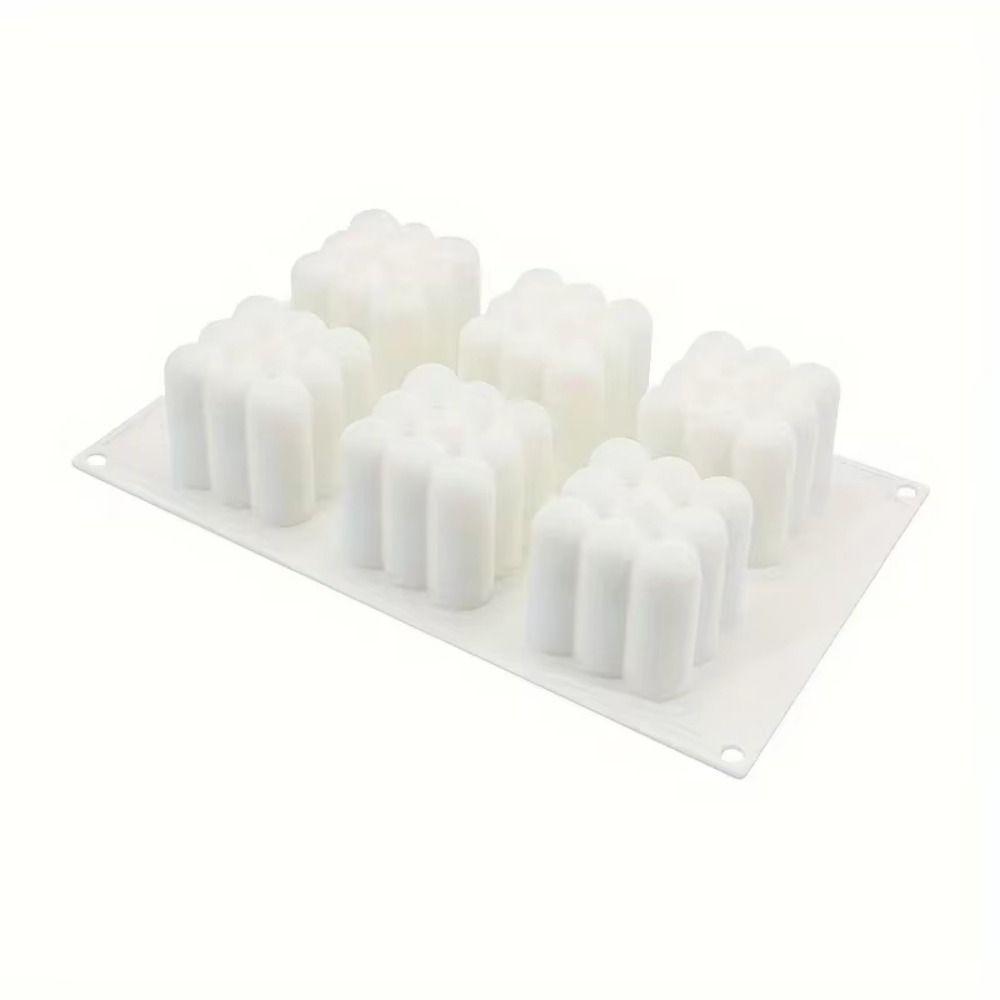 3D Cube Shape Silicone Candle Mold Large Bubble Ball Baking Molds Chocolate Making