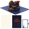 Vampires Theme 3D Standing Halloween Greeting Card Invitation Card For Eerie Celebration And Home Decoration
