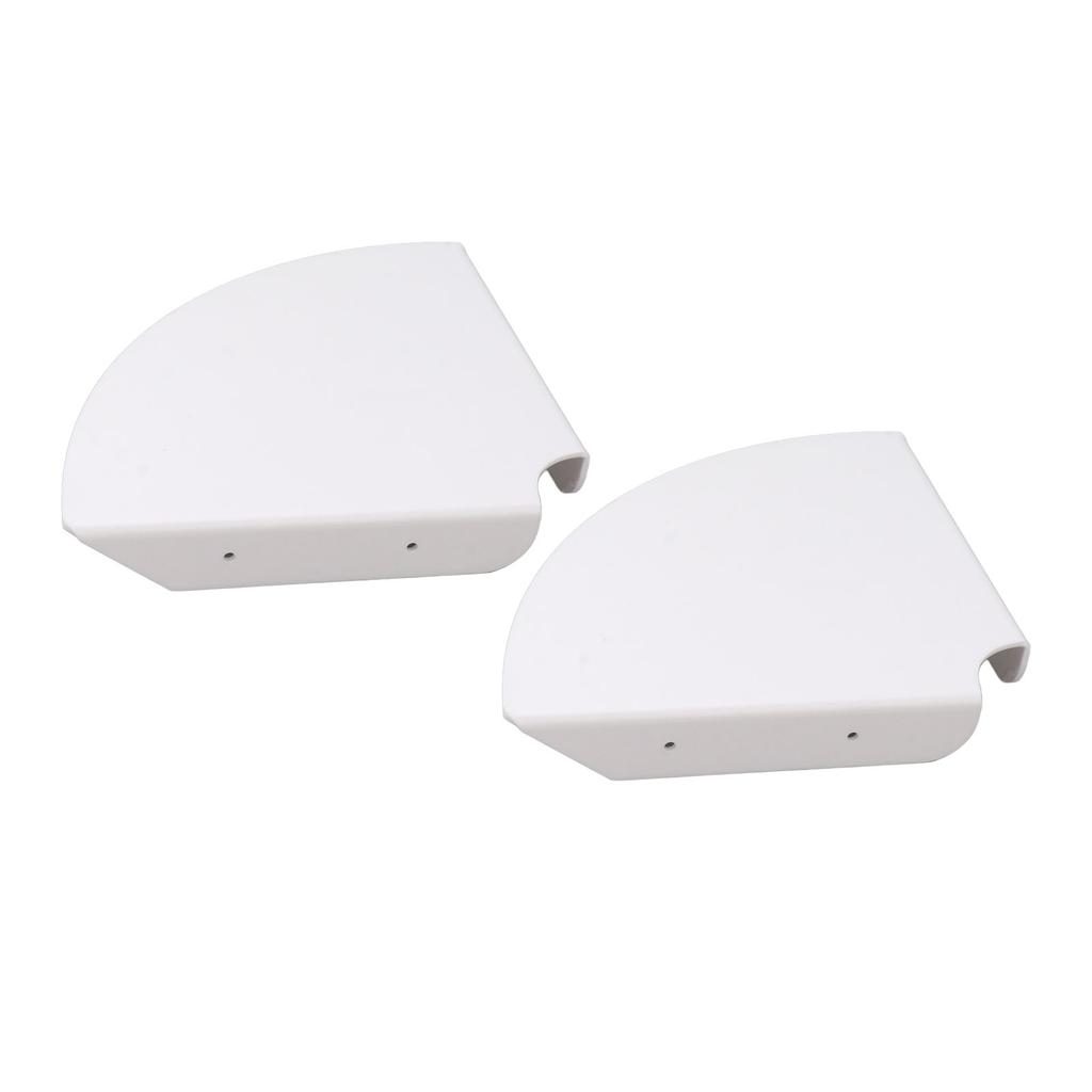 2pcs Wall Mount Floating Corner Shelves Quarter Round Hanging Corner Shelves for Bedrooms Living Rooms Shower Room