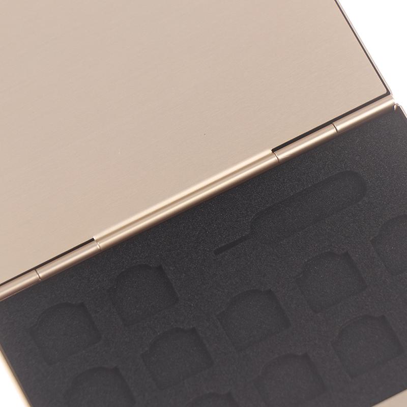 Aluminum Card Box Phone Memory Sim Card Box Card Package Storage Box