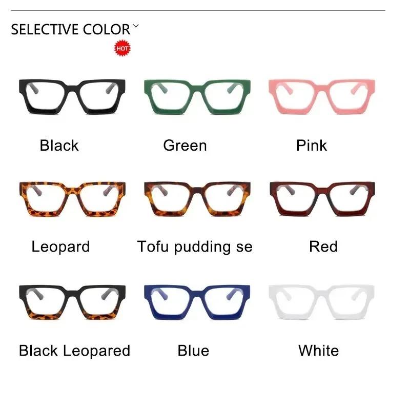 New Transparent Computer Glasses Frame Women Men Anti Blue Light Square Eyewear Blocking Glasses Optical Spectacle Eyeglass
