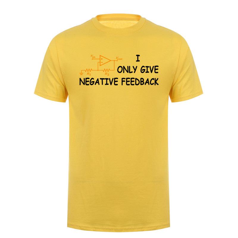 I Only Give Negative Feedback Funny Computer T Shirt Electronics Circuit Graphic Tshirts Engineering Humor Da953