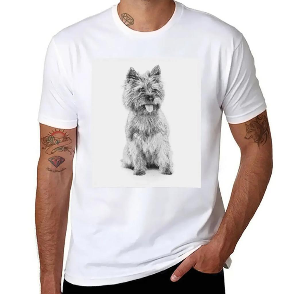 Cairn Terrier - 3a T-Shirt anime sweat shirts graphic tees mens plain t shirts