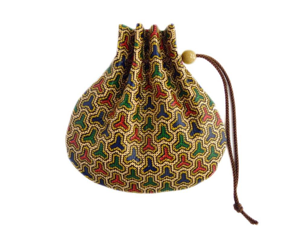 

Inden Purse Calico Bishamon Tortoise [Indenya] [5753 Shell] бежевий