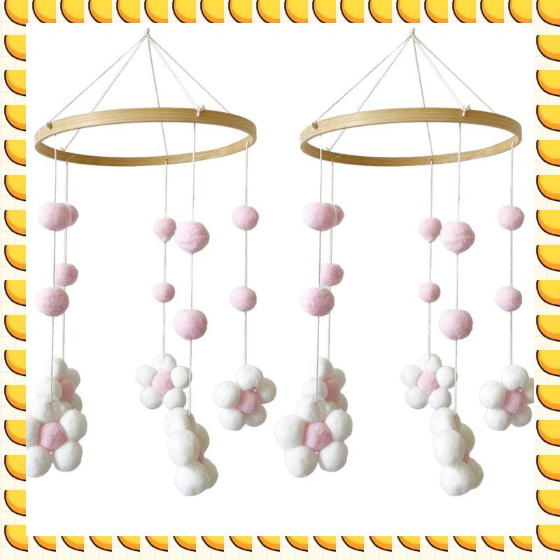 

BAAU Nordic Fur Ball Flower Wind Chime Bed Bell Baby Room Children s Room Children s Clothing Store Wind Chime Decoration світло-рожевий колір