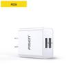 PISEN 2A Dual USB Fast Charger for Apple & Huawei