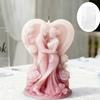 Candle Mould For Wedding Decorations Featuring 3D Loving Couple Figure In Food Grade Silicone