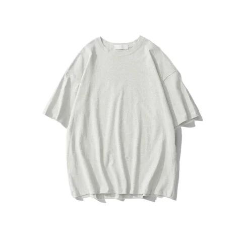 Flower gray American ins trendy brand butterfly short-sleeved T-shirt women's summer new pure cotton design sense niche fat MM top