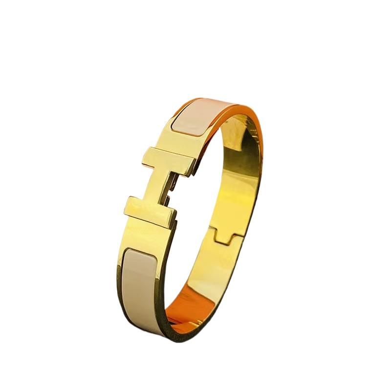Classic Simple Fashion Love Home Letter Titanium Steel Bracelet Jewelry, Unisex Light Luxury Trend Bracelet